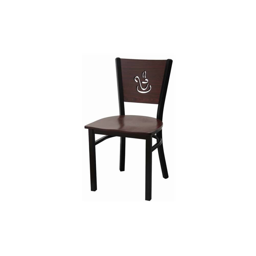 Coffee Cup Back Metal Chair