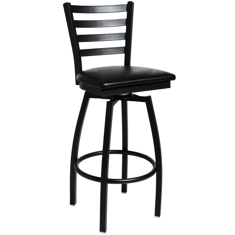 Ladder back metal bar stool