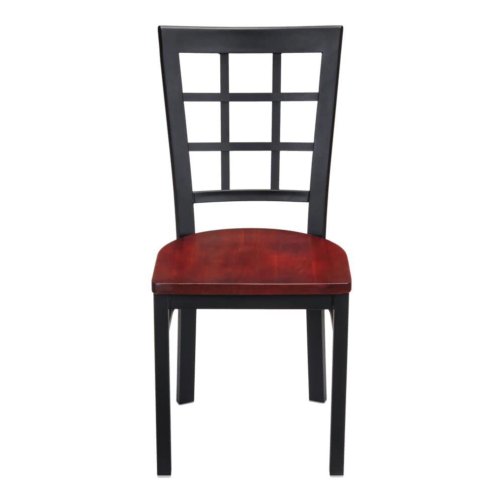 Window-Back Metal Chair