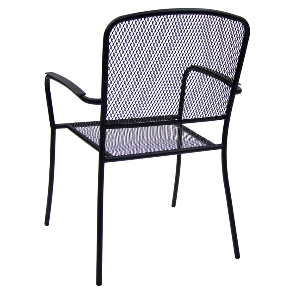 Square mesh metal patio furniture