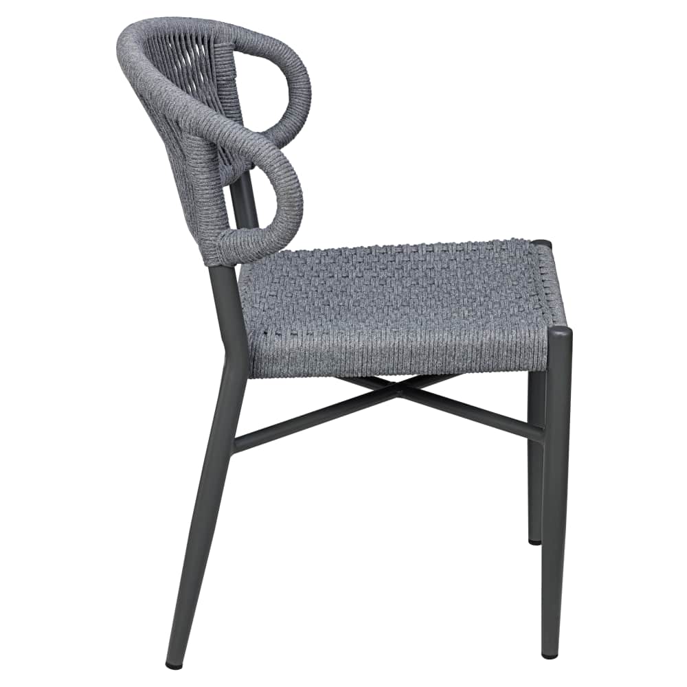 Slatted aluminum patio furniture