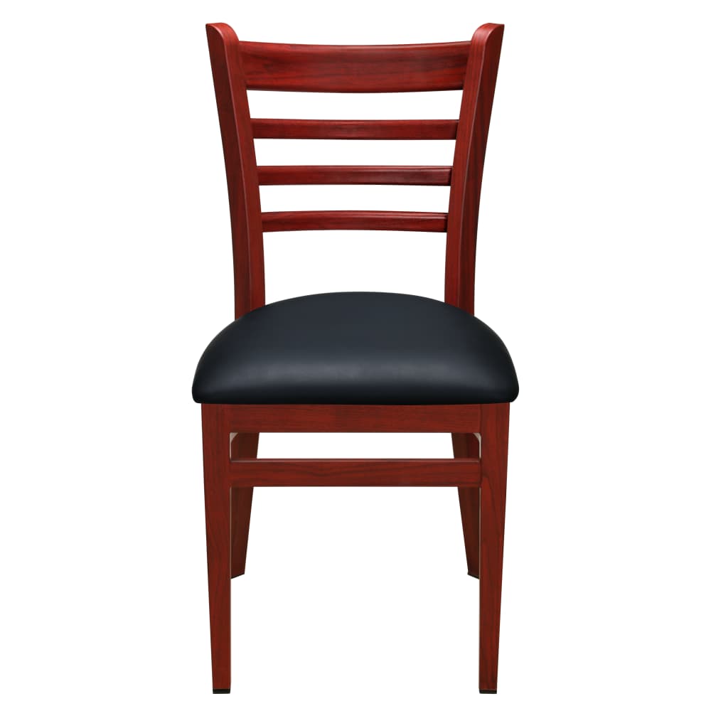 Ladder back metal dining chair