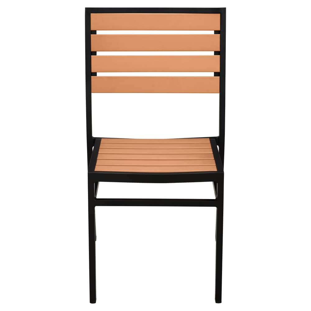 Black Faux Teak Patio Chair