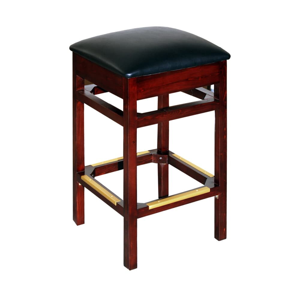 Backless Wood Bar Stool