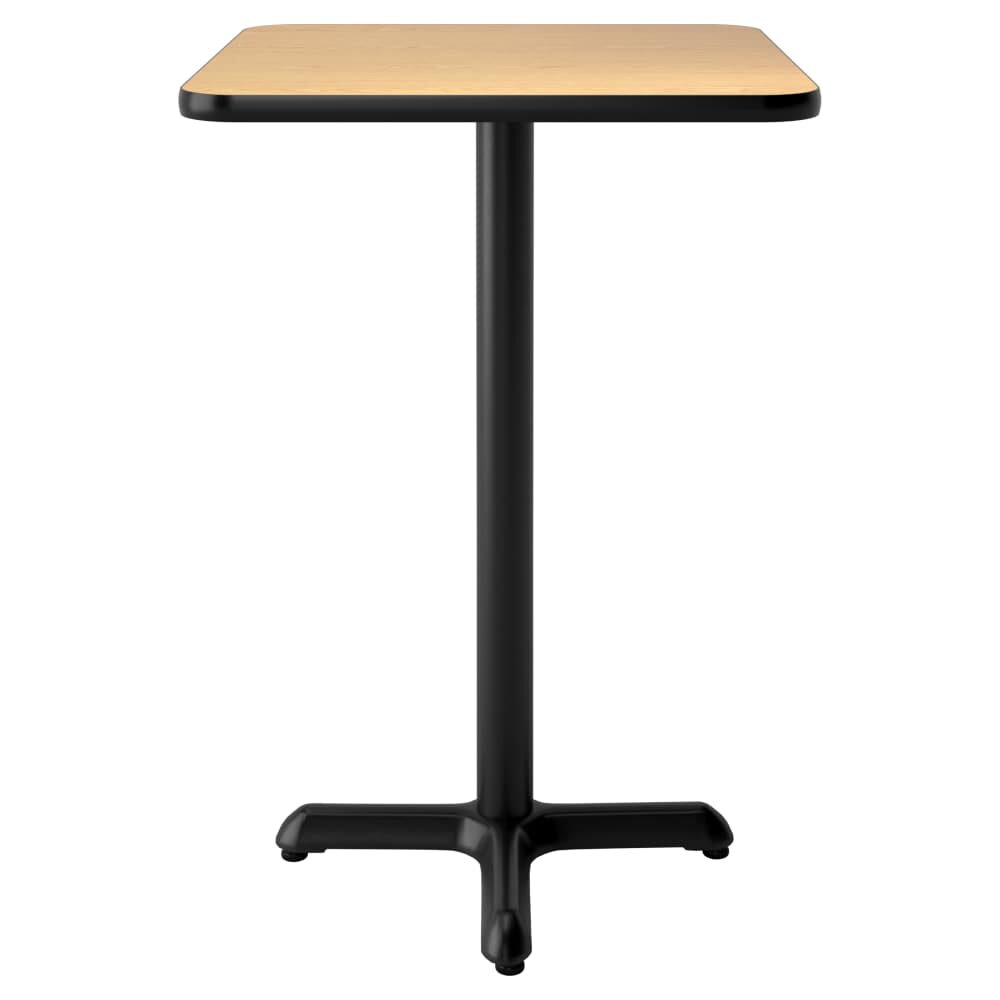 Laminate Reversible Table in Oak and Walnut, Bar Height