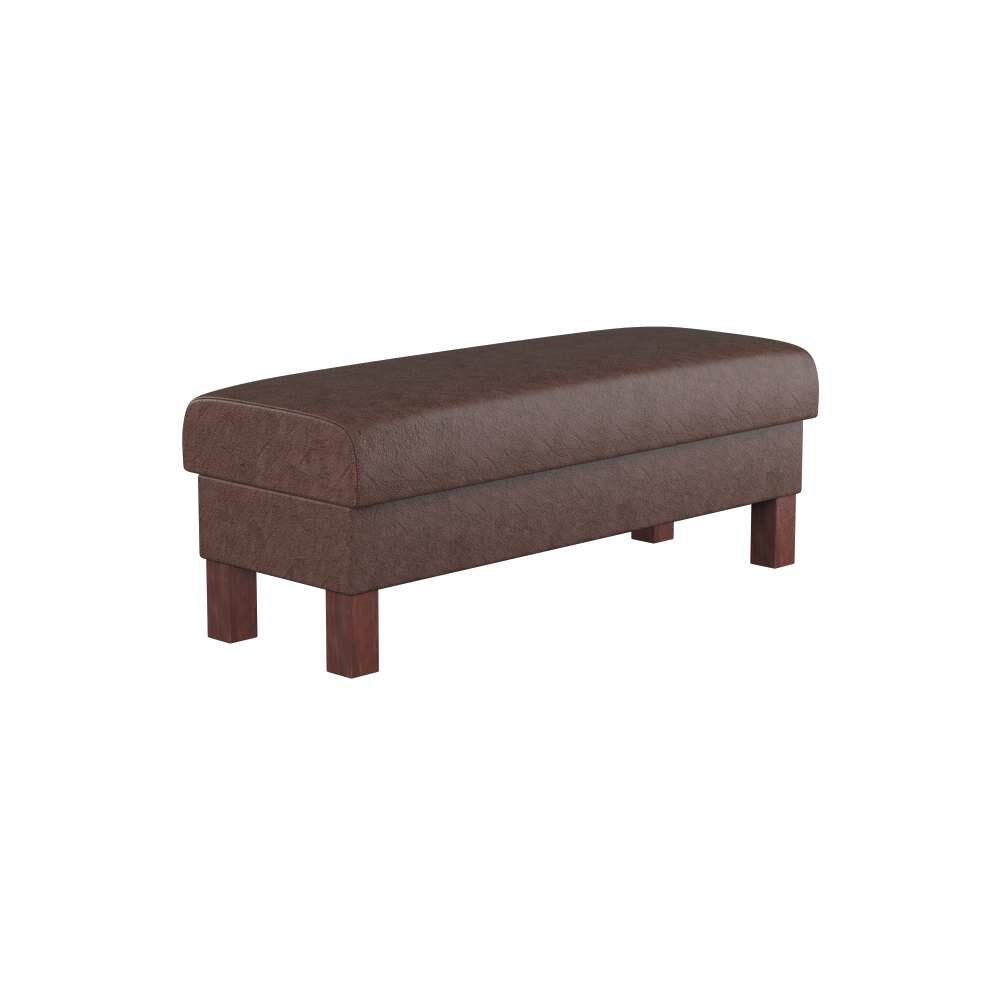 Plain Waiting Bench with Wood Legs