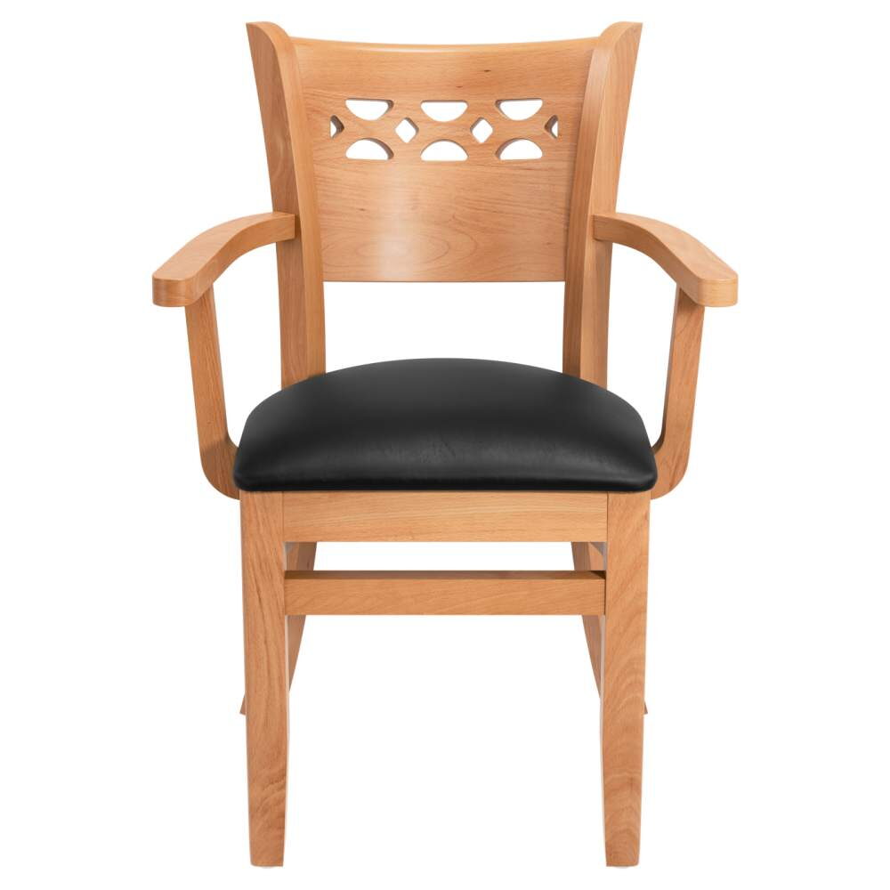 Leonardo Wood Chair with Arms