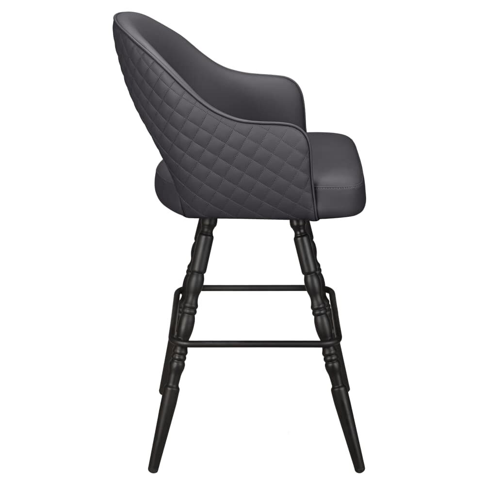 Invicta Bucket Swivel Bar Stool with Vintage Frame