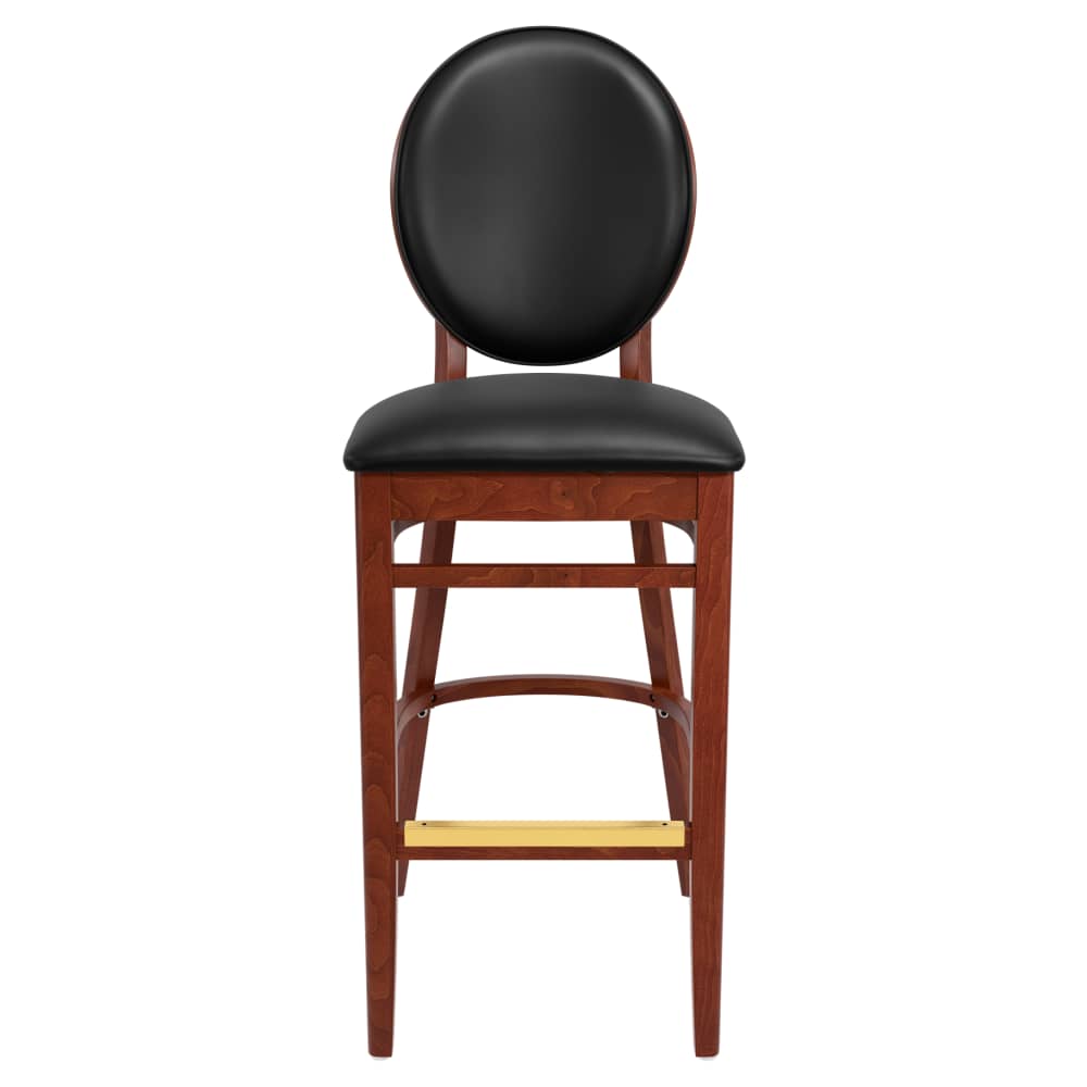 Bar stool: Lorenzo wood wih padded back