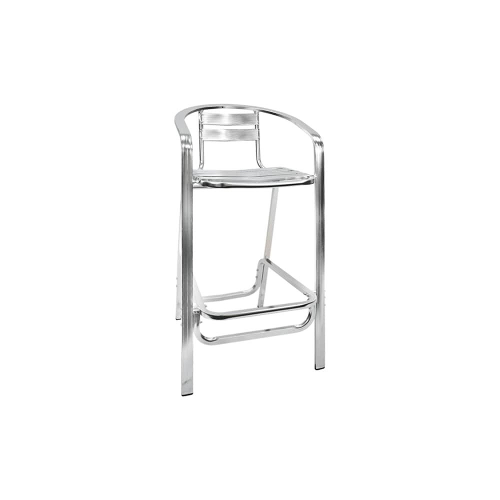 Double Tube Aluminum Patio Bar Stool