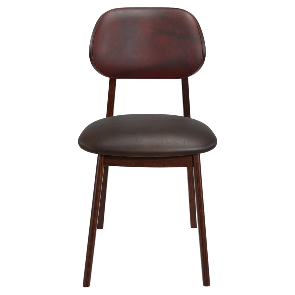 Dining chair: Gisselle wood with padded back