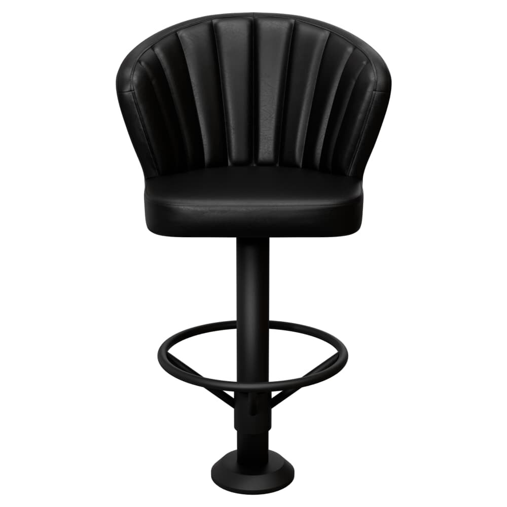 Aria Bucket Swivel Bolt-Down Bar Stool