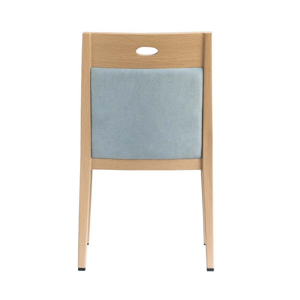 Orson Ultra Modern Padded Wood Grain Aluminum Chair