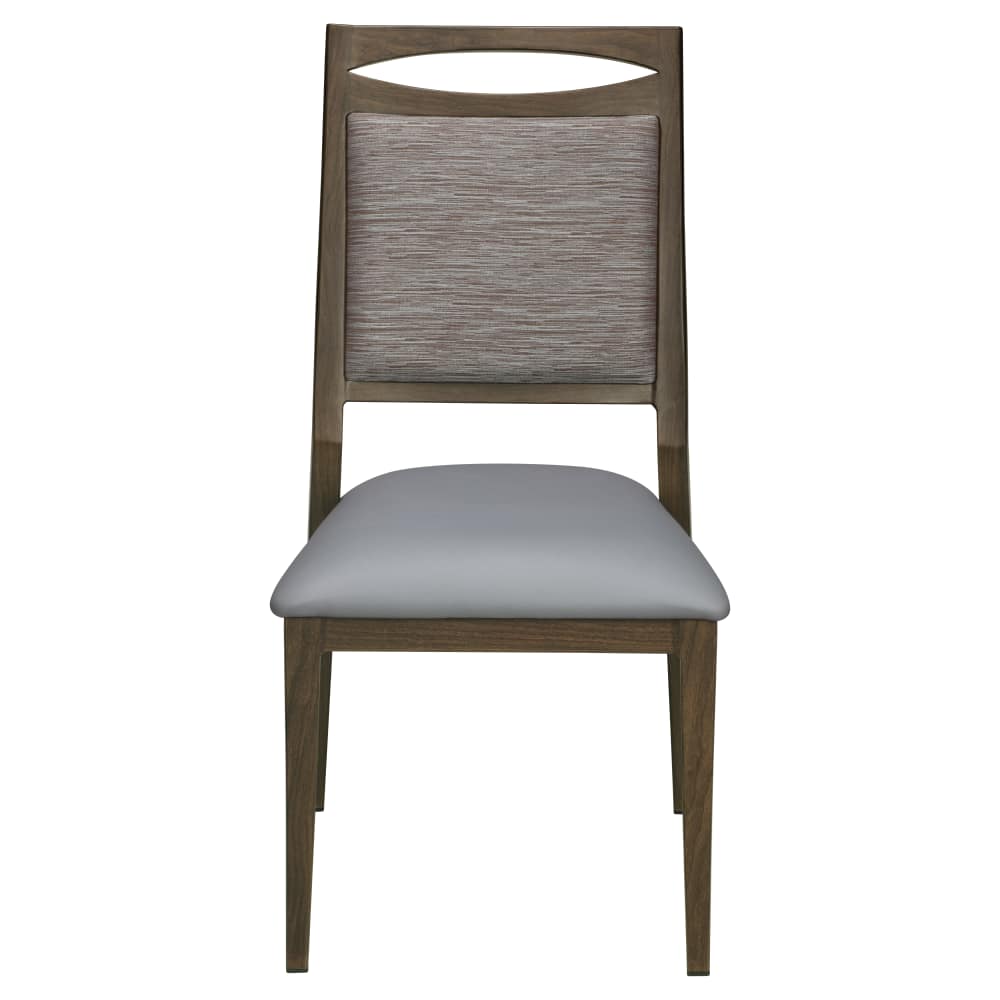 Dining chair: Agnes padded aluminum
