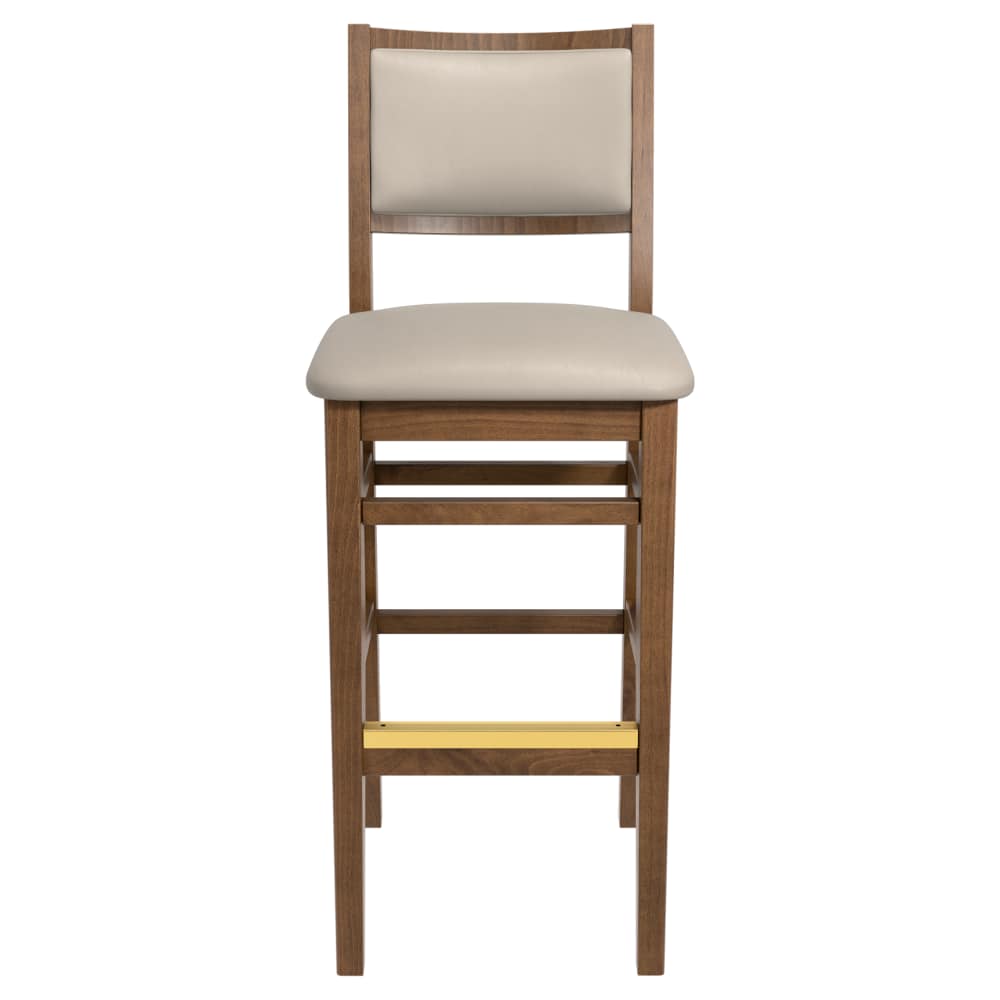 Bar stool: Stella wood with padded back