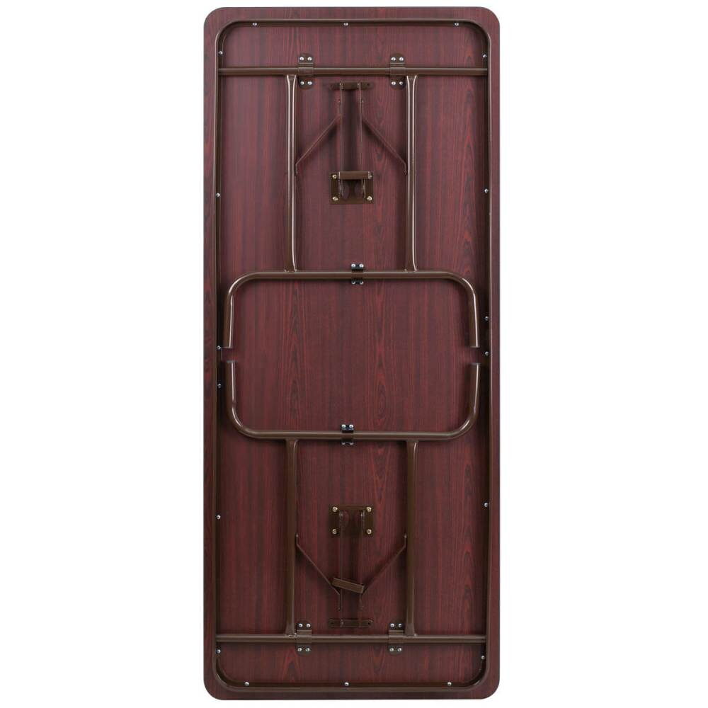 Mahogany Laminate Folding Banquet Table