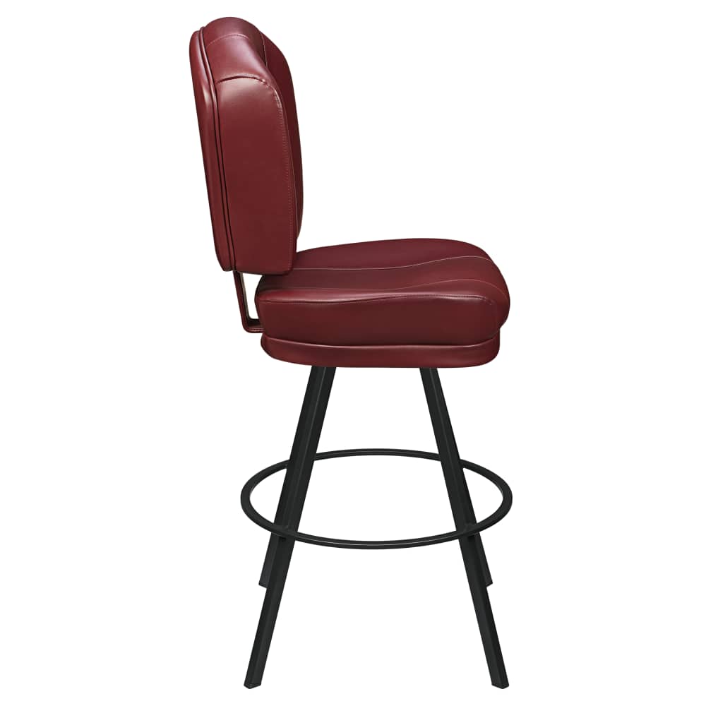 Channel back bar stool