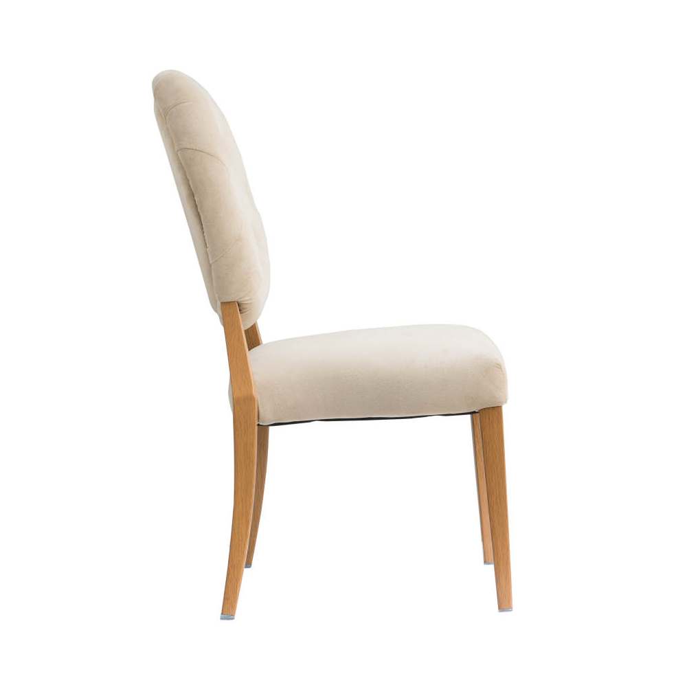 Tufted button detail upholstered dining chair