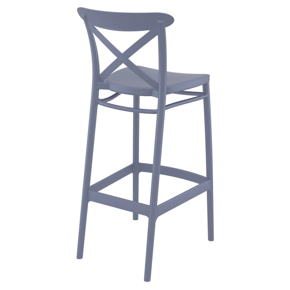 Cross back resin patio furniture