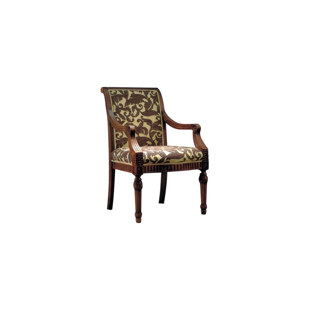 Upholstered wood dining chair
