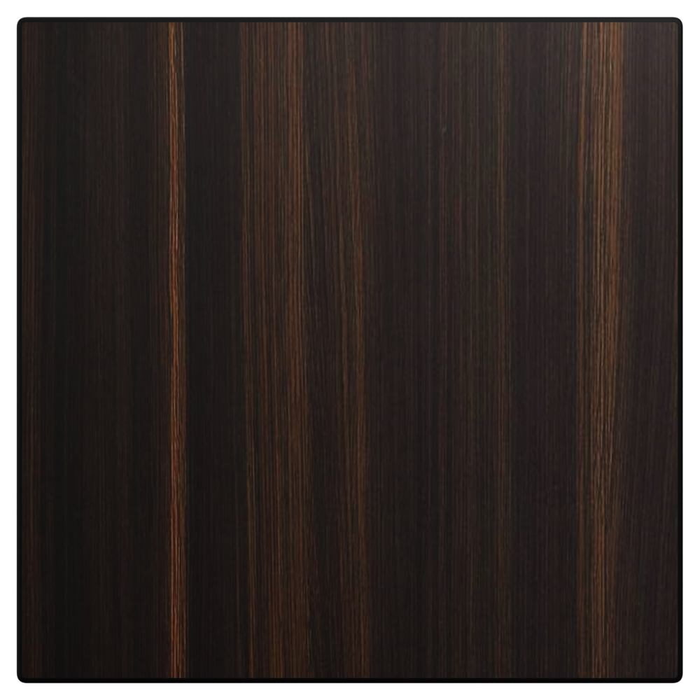 Dark Walnut Outdoor Resin Table Top with Phenolic Edge