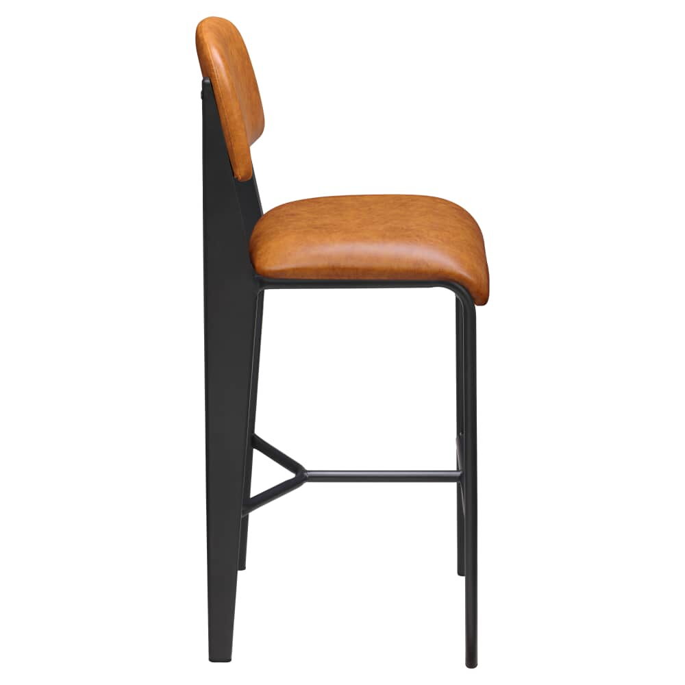 Nico Padded Metal Bar Stool