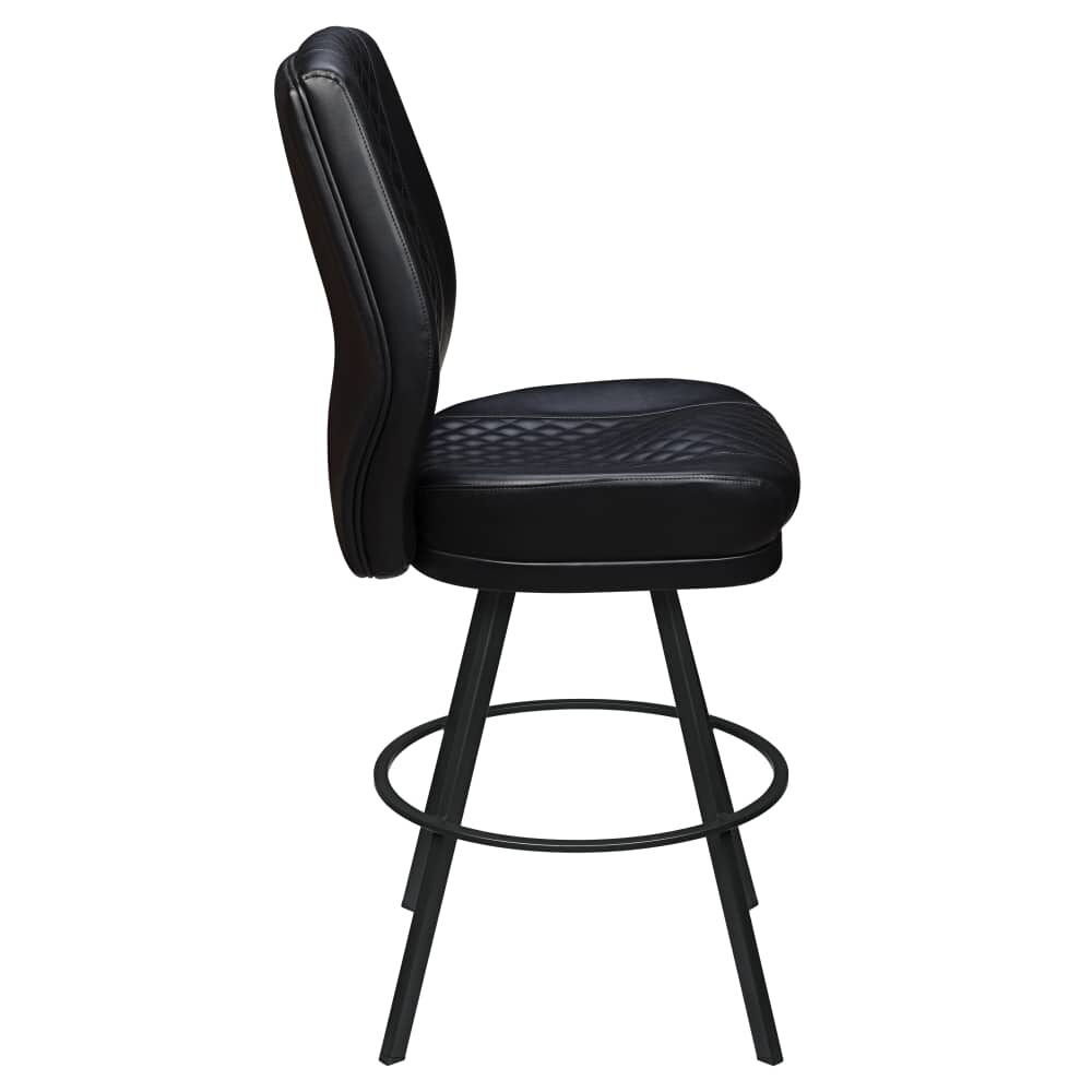 Tesoro Diamond-Back Bucket Bar Stool with Circular Frame