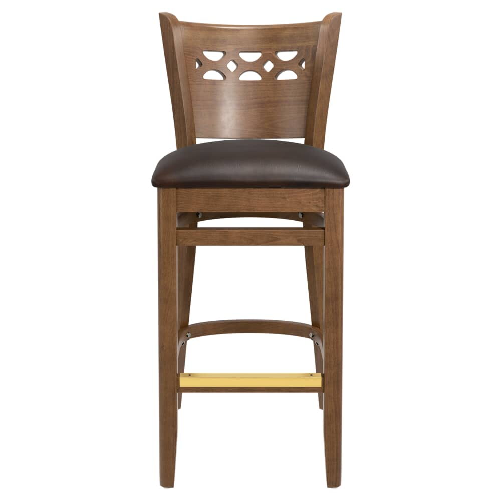 Leonardo Wood Bar Stool