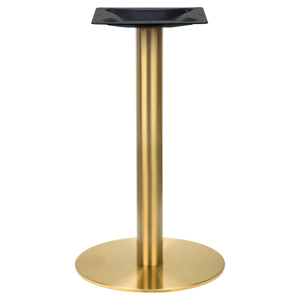 Table base: Gold round, standard height