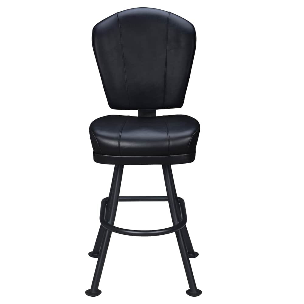 Lusso 3-Channel Casino Bucket Bar Stool with Orbit Frame