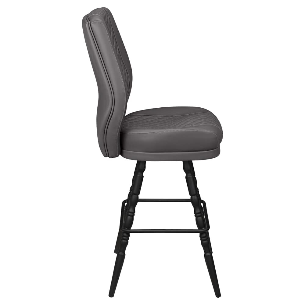 Tesoro Diamond-Back Bucket Bar Stool with Vintage Frame