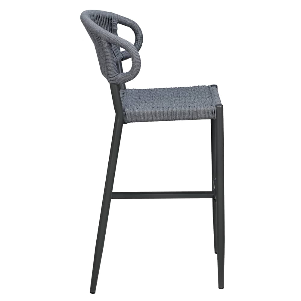 Slatted aluminum patio furniture