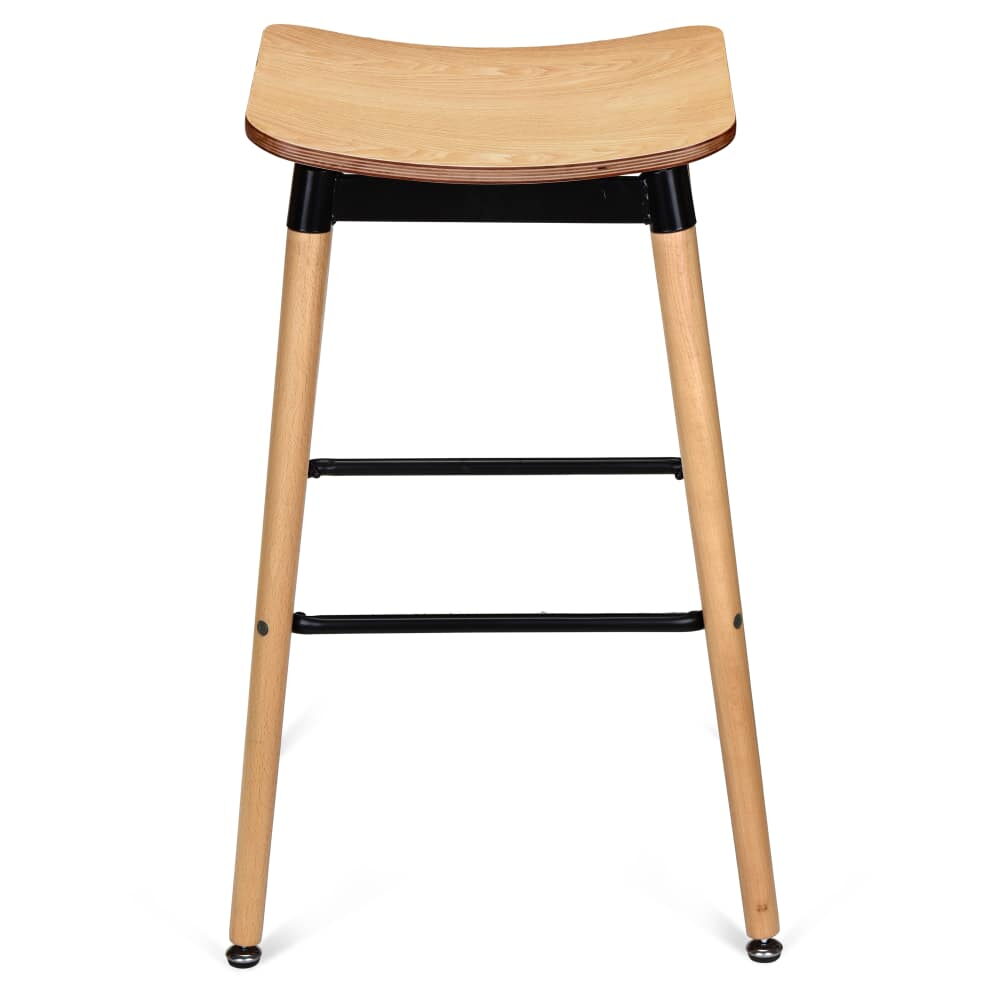 Slate Black Backless Bar Stool