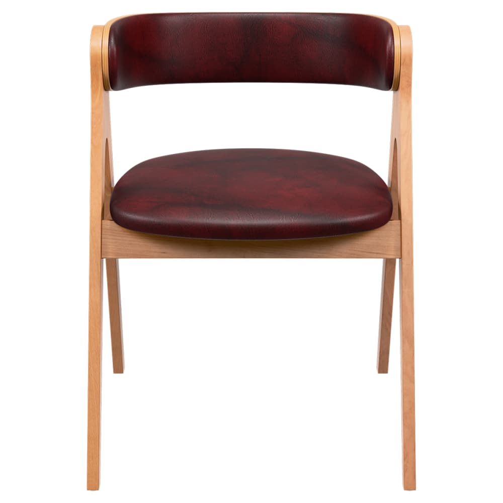 Dining chair: Strand wood with padded back