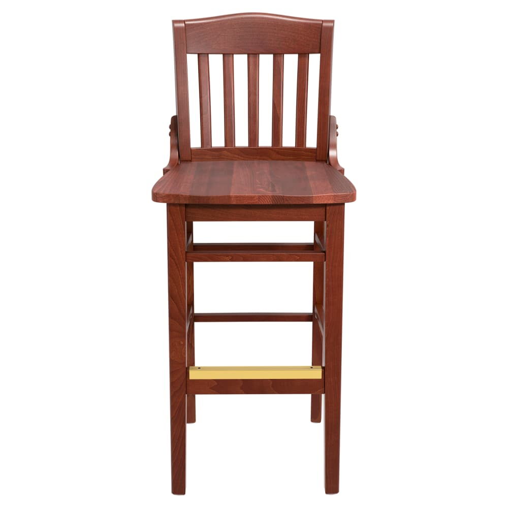 School House Wood Bar Stool