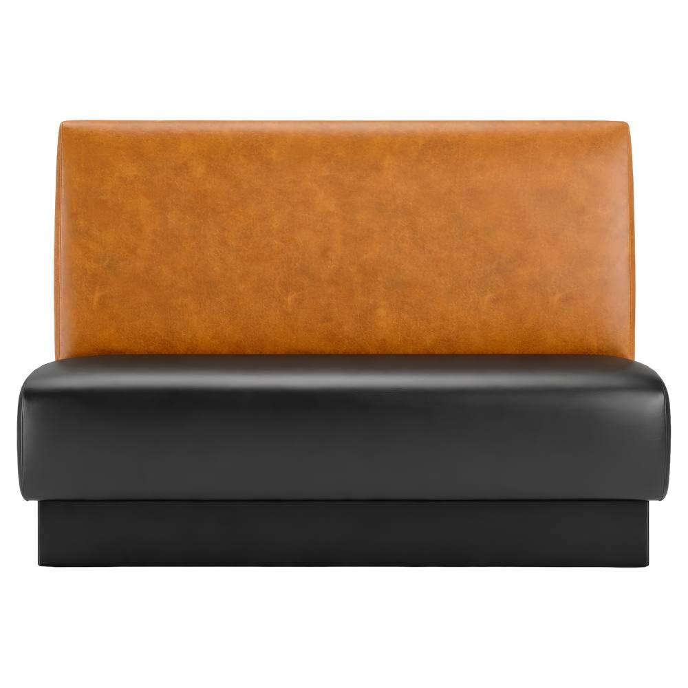 Plain-Back Custom Booth with Pullover Back and Jumbo Seat