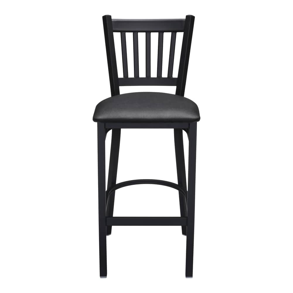 Vertical Slat Metal Bar Stool