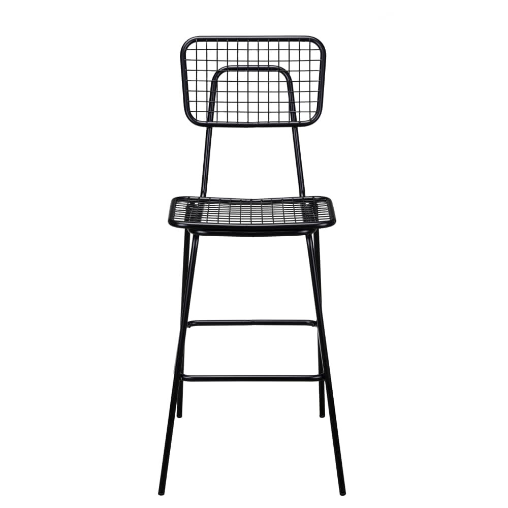 Black Ollie Outdoor Bar Stool