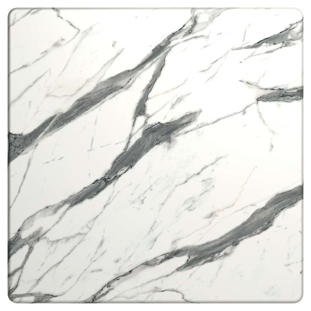 Resin Table Top in Light Marble Finish