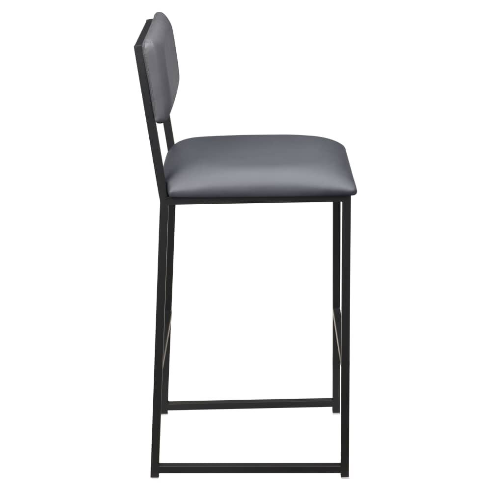 Indy Metal Bar Stool with Padded Back