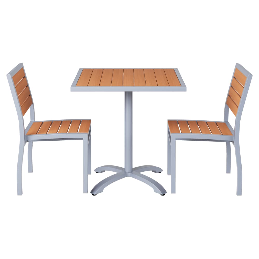 Aluminum dining chair set