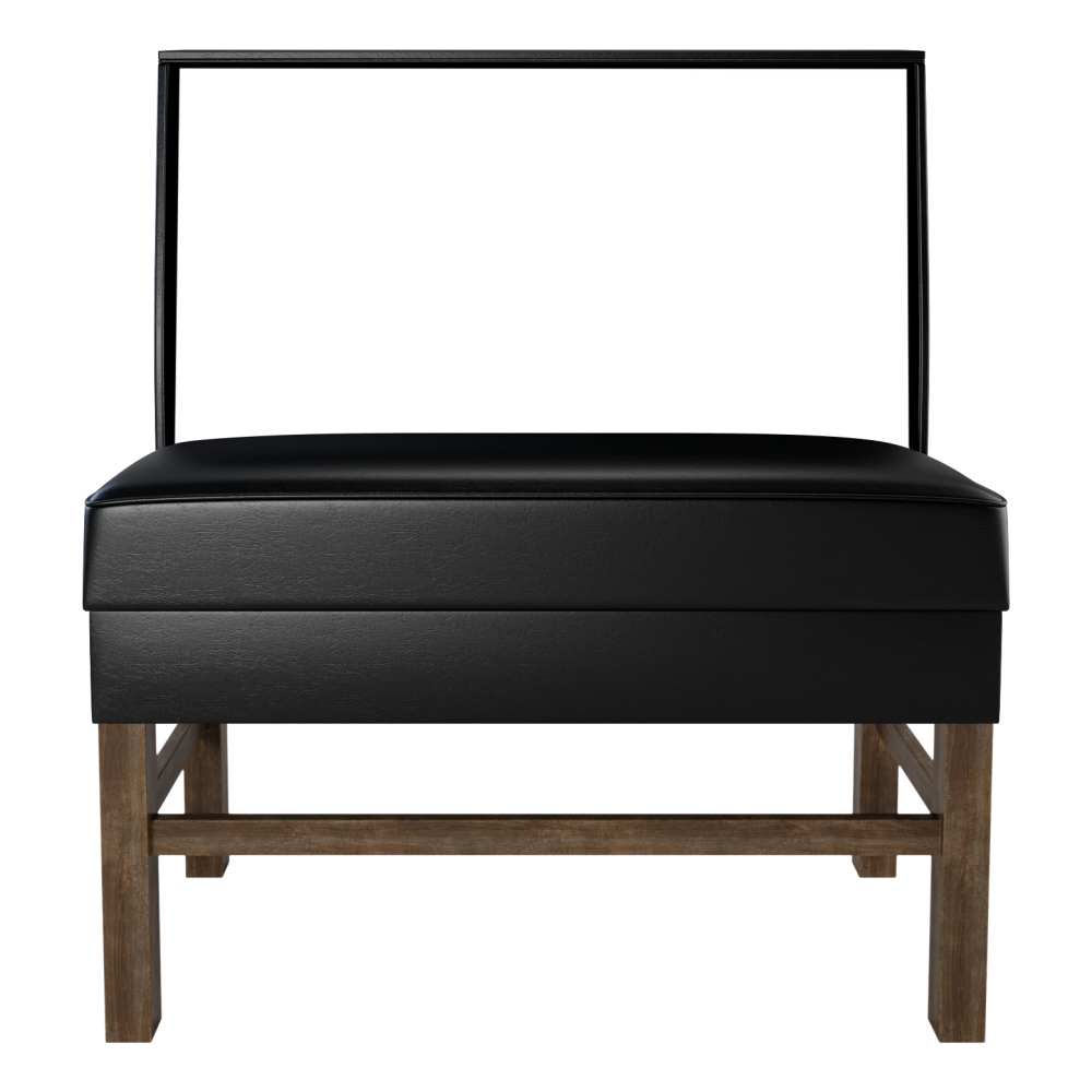 Wood booth seating