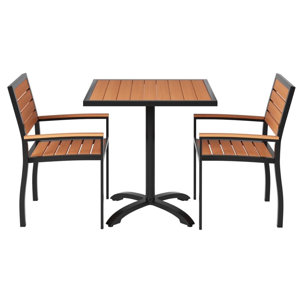 Aluminum dining chair set