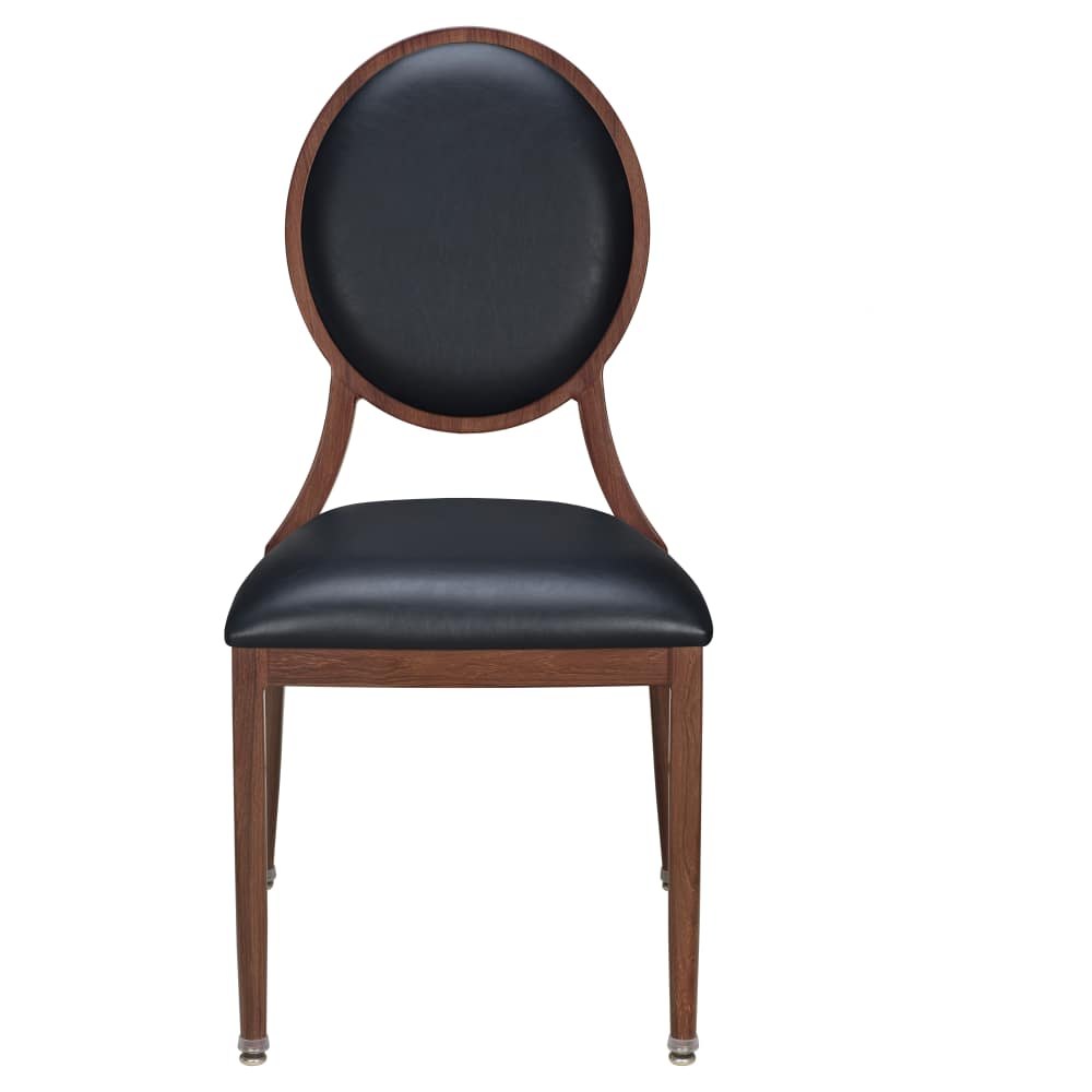 Stackable aluminum dining chair