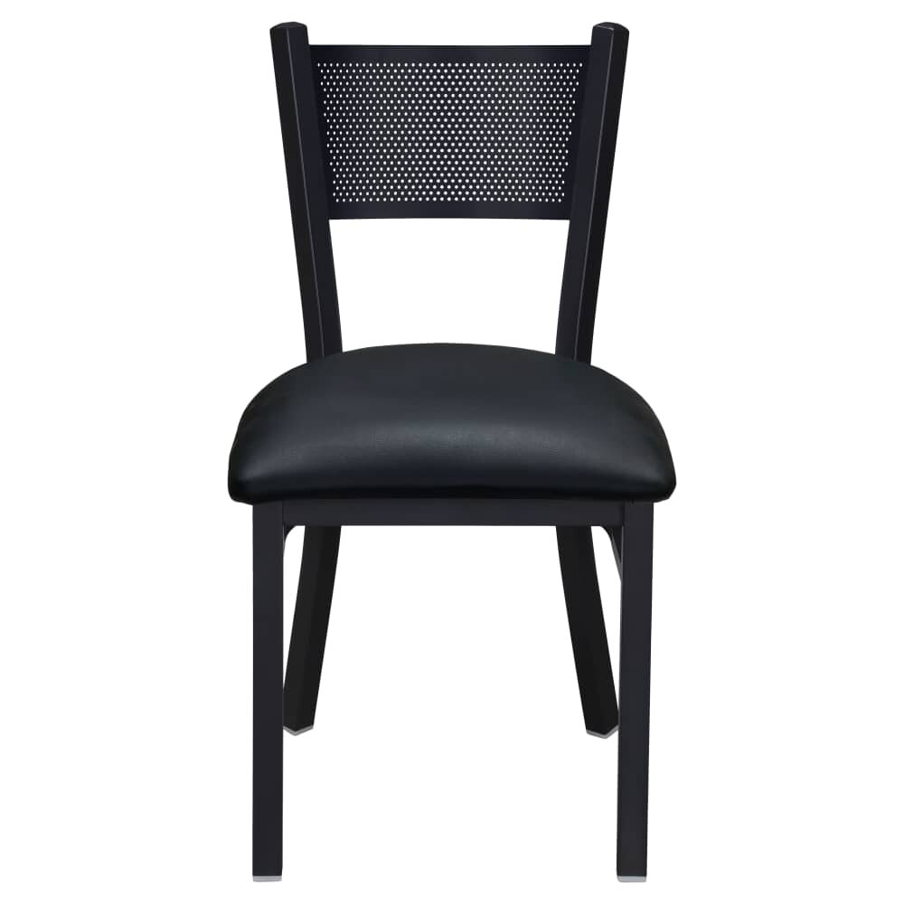 Metal Checker Back Chair