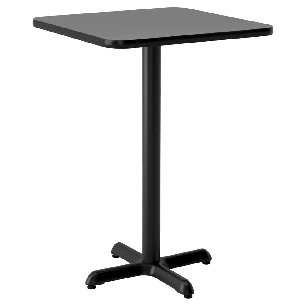 Laminate Reversible Table in Black and Mahogany, Bar Height