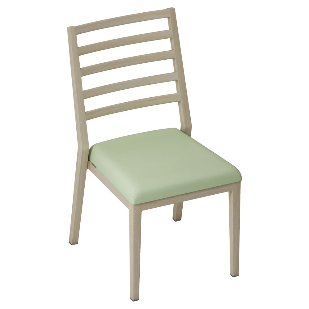 Ladder back aluminum dining chair