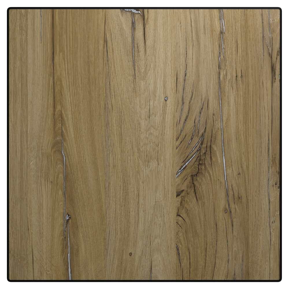 Heritage Oakwood Outdoor Resin Table Top with Phenolic Edge