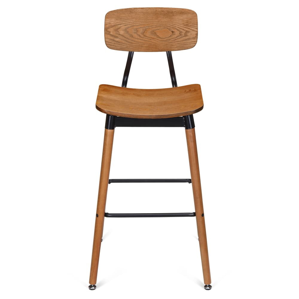 Slate Black Metal Bar Stool