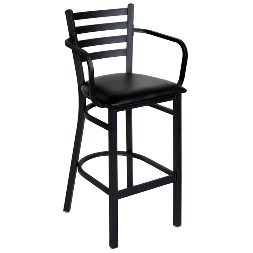 Ladder back metal bar stool